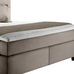 Boxspringbett Athena Schlamm - 180 x 200cm - Doppelmatratze H2/H4 - Kunstleder