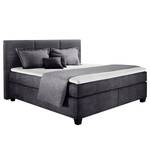 Boxspringbett Athena Anthrazit - 160 x 200cm - H3 - Flachgewebe