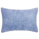 Coussin ROLLER COASTER Coton - Bleu pastel