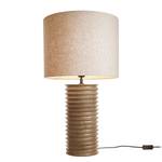 Lampe GROOVED Manguier / Lin / Viscose / Fer - 1 ampoule