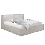 Gestoffeerd bed KINX Corduroy Poppy: Lichtgrijs 2 - 160 x 200cm - Zonder matras - Geen opbergruimte - 110cm