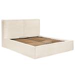 Polsterbett KINX Cordstoff Poppy: Creme - 160 x 200cm - Ohne Matratze - 1 Bettkasten - 150 cm