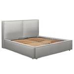 Gestoffeerd bed KINX Platweefsel Desna: Grijs - 180 x 200cm - Zonder matras - 1 opbergruimte - 150cm