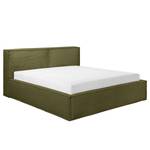 Letto imbottito Kinx Velluto a coste Poppy: verde oliva - 180 x 200cm - H2 - 1 contenitore - 110 cm