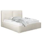 Letto imbottito Kinx Tessuto Bouclé Abby: Bianco polare - 220 x 200cm - H2 - 1 contenitore - 150 cm