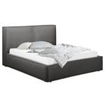 Letto imbottito Kinx Tessuto Drems: antracite - 220 x 200cm - H2 - 1 contenitore - 150 cm