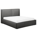 Letto imbottito Kinx Tessuto Drems: antracite - 220 x 200cm - H2 - 1 contenitore - 150 cm