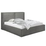 Gestoffeerd bed KINX Corduroy Poppy: Grafietkleurig - 160 x 200cm - H3 medium - 1 opbergruimte - 150cm