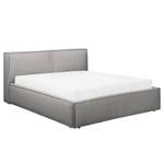 Letto imbottito Kinx Tessuto Drems: grigio - 180 x 200cm - H3 - 1 contenitore - 110 cm