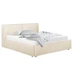 Letto imbottito Kinx Tessuto Desna: crema - 220 x 200cm - H3 - 1 contenitore - 110 cm