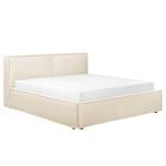 Letto imbottito Kinx Tessuto Desna: crema - 220 x 200cm - H3 - 1 contenitore - 110 cm