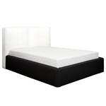 Gestoffeerd bed KINX Platweefsel Desna: Zandkleurig - 140 x 200cm - H4 hard - 1 opbergruimte - 110cm