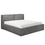 Gestoffeerd bed KINX Corduroy Poppy: Grafietkleurig - 140 x 200cm - H4 hard - 1 opbergruimte - 110cm