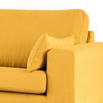 3-Sitzer Sofa BILLUND Baumwollstoff Vele: Senfgelb - Buche Hell