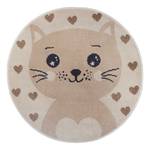 Kinderteppich Cat Jute / Polypropylen - Beige - Durchmesser: 100 cm