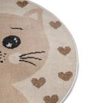 Kinderteppich Cat Jute / Polypropylen - Beige - Durchmesser: 140 cm