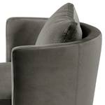 Fauteuil XXL Timboan Velours Blonda: Anthracite