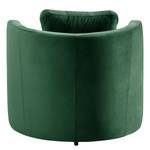 Fauteuil Timboan Velours Blonda: Vert sapin - Sans repose-pieds