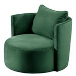 Fauteuil XXL Timboan Velours Blonda: Vert sapin