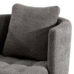 Fauteuil Timboan Tissu Bouclé Abby: Anthracite - Sans repose-pieds