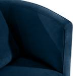 XXL-fauteuil Timboan Velours Blonda: Marineblauw