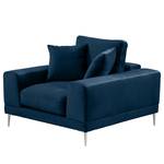 Fauteuil Kelson Velours Blonda: Bleu marine