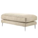 Gestoffeerde hocker Kelson Corduroy Poppy: Beige