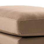 Gestoffeerde hocker Kelson Velours Blonda: Taupe