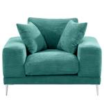 Fauteuil Kelson Velours côtelé Poppy: Turquoise