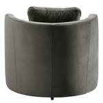 Fauteuil Timboan Velours Blonda: Anthracite - Sans repose-pieds