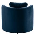 Fauteuil Timboan Velours Blonda: Bleu marine - Sans repose-pieds