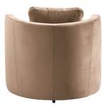 Fauteuil Timboan Velours Blonda: Taupe - Sans repose-pieds