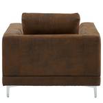 Fauteuil Aniaro Microvezel Goda: Chocoladebruin - Aluminium