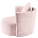 Fauteuil XXL Timboan Velours Blonda: Rose vieilli