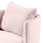 Fauteuil XXL Timboan Velours Blonda: Rose vieilli