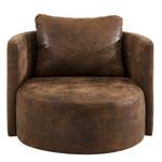 Fauteuil XXL Timboan Microfibre Goda: Marron chocolat