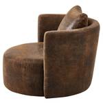 Fauteuil XXL Timboan Microfibre Goda: Marron chocolat