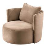 XXL-fauteuil Timboan Velours Blonda: Taupe