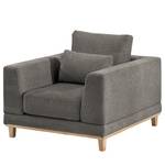 Fauteuil Aniaro Tissu Maila: Gris foncé - Hêtre