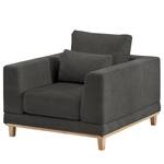 Fauteuil Aniaro Tissu Maila: Anthracite - Hêtre