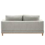 2-Sitzer Sofa Aniaro Webstoff Maila: Hellgrau - Buche