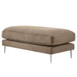 Gestoffeerde hocker Kelson Corduroy Poppy: Taupe