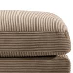 Gestoffeerde hocker Kelson Corduroy Poppy: Taupe