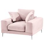 Fauteuil Kelson Velours Blonda: Rose vieilli