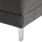 Fauteuil Aniaro Tissu Maila: Anthracite - Aluminium