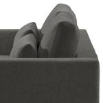 2-Sitzer Sofa Aniaro Webstoff Maila: Anthrazit - Buche