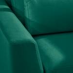 Fauteuil Aniaro Velours Onoli: Vert vieilli - Aluminium