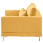 2-Sitzer Sofa Aniaro Webstoff Maila: Gelb - Aluminium