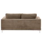 2-Sitzer Sofa Aniaro Cordstoff Poppy: Taupe - Aluminium