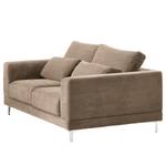 2-Sitzer Sofa Aniaro Cordstoff Poppy: Taupe - Aluminium